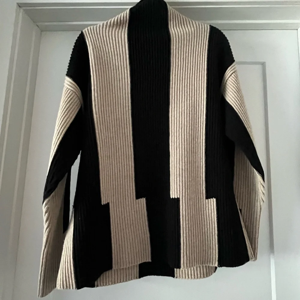 Joseph Wool Sweater Beige Black Size XS - Picture 2 of 8